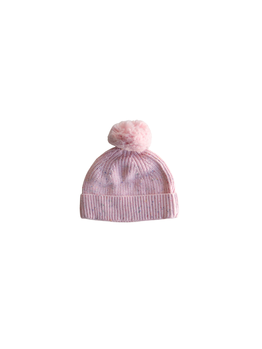 bolt beanie pink