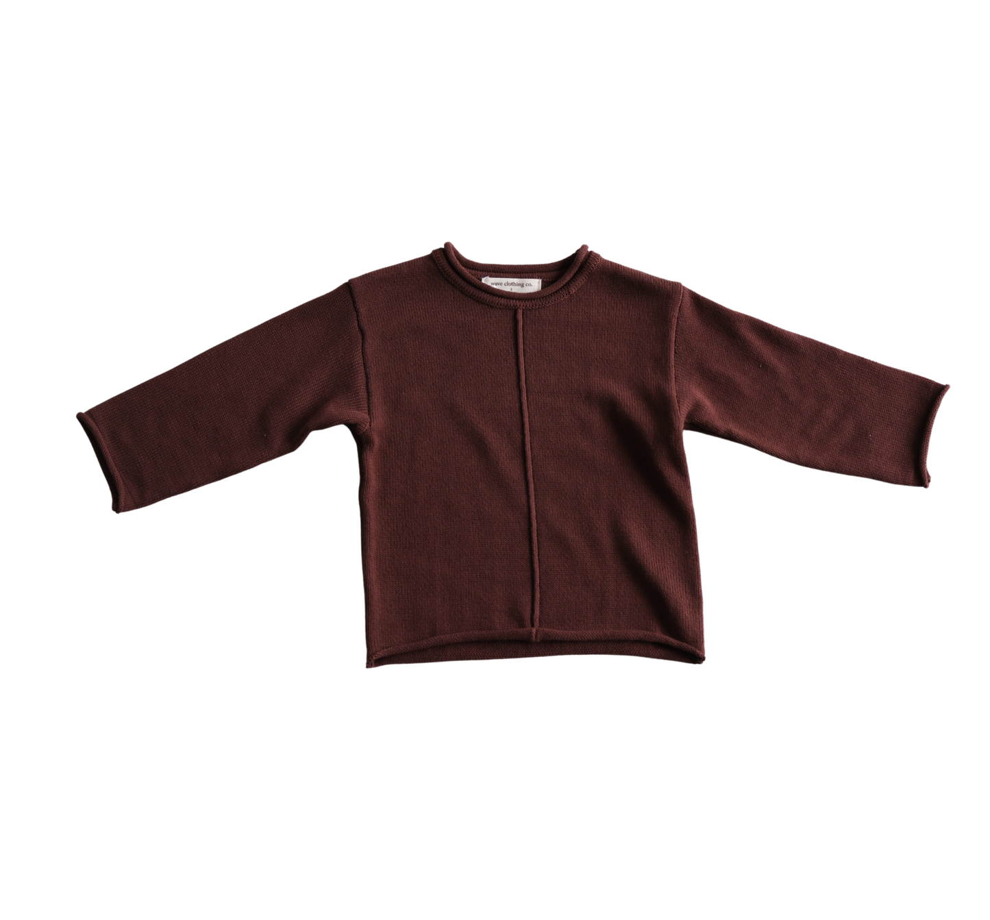 choc brown knit sweater