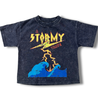 stormy acid wash tee