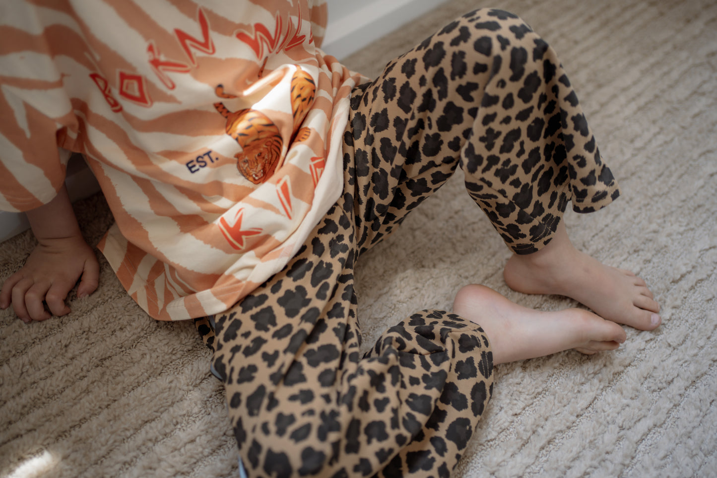 leopard pants - brown
