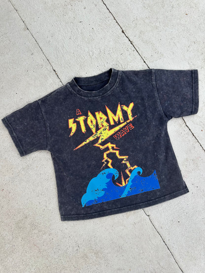 stormy acid wash tee