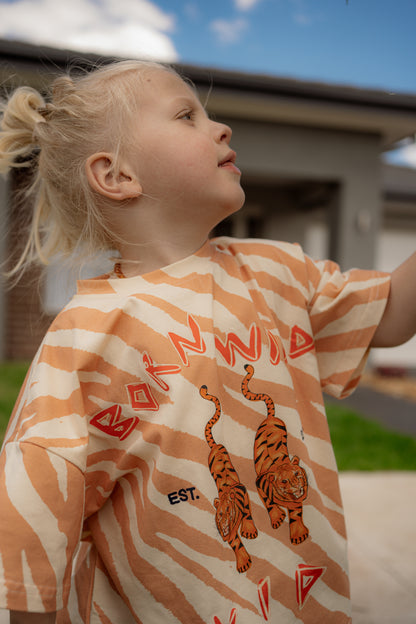 born wild kid - orange tee