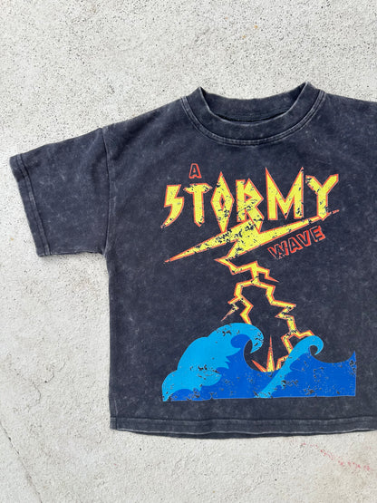 stormy acid wash tee