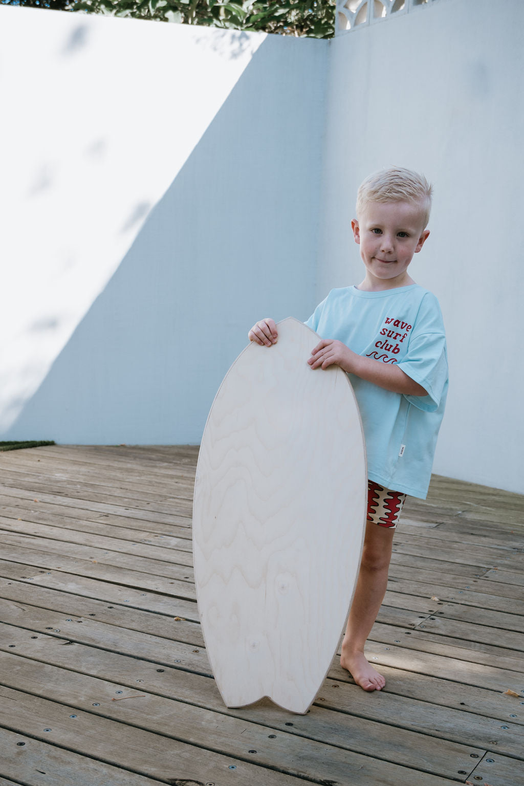 wave surf club oversized tee