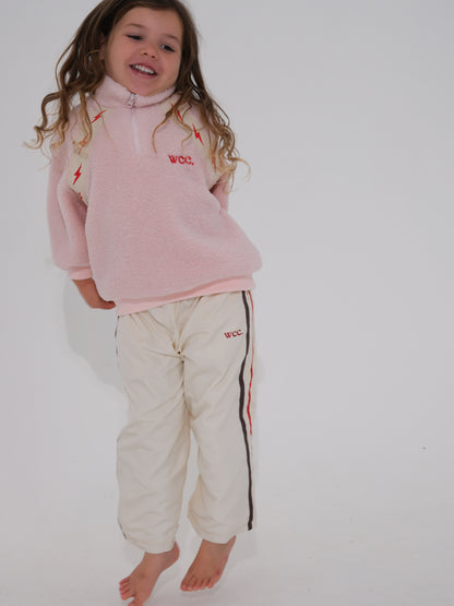 pink sherpa bolt jumper