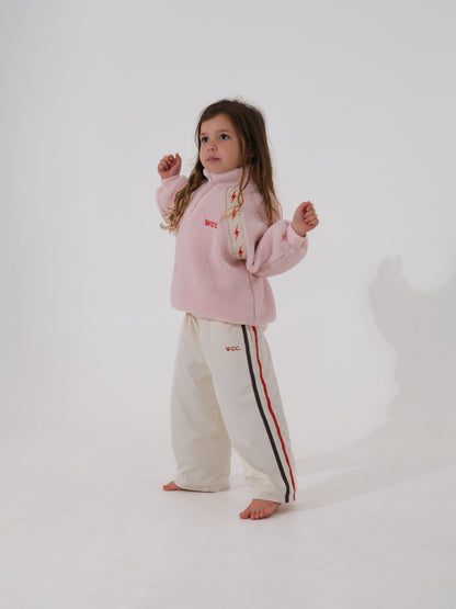 pink sherpa bolt jumper