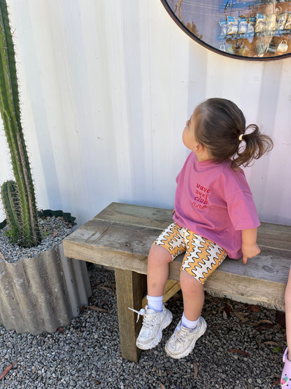 serpent bike shorts - yellow