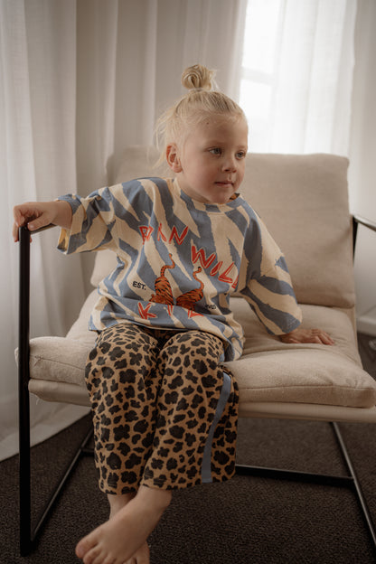 leopard pants - brown