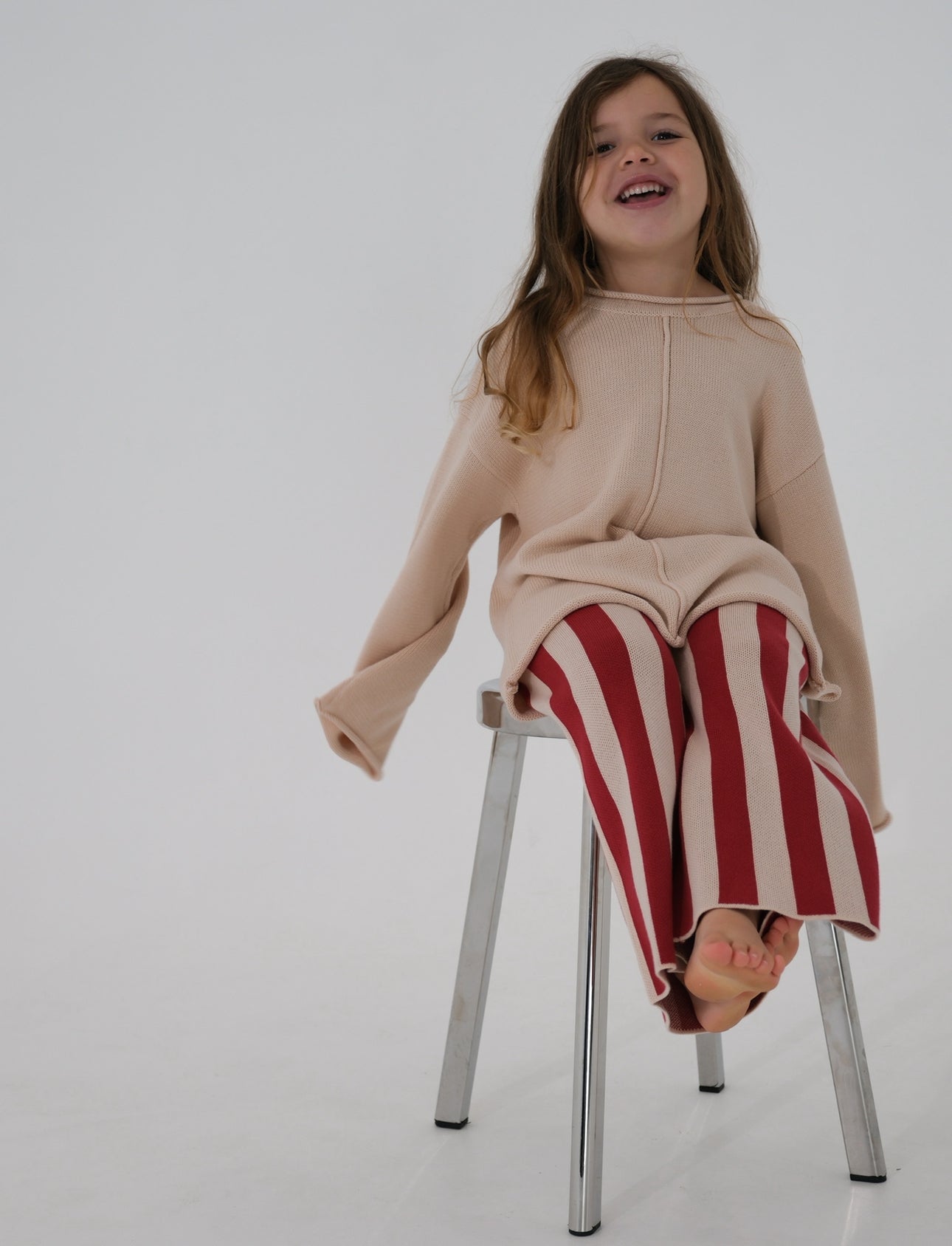 cream knit sweater