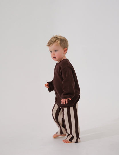 choc brown knit sweater