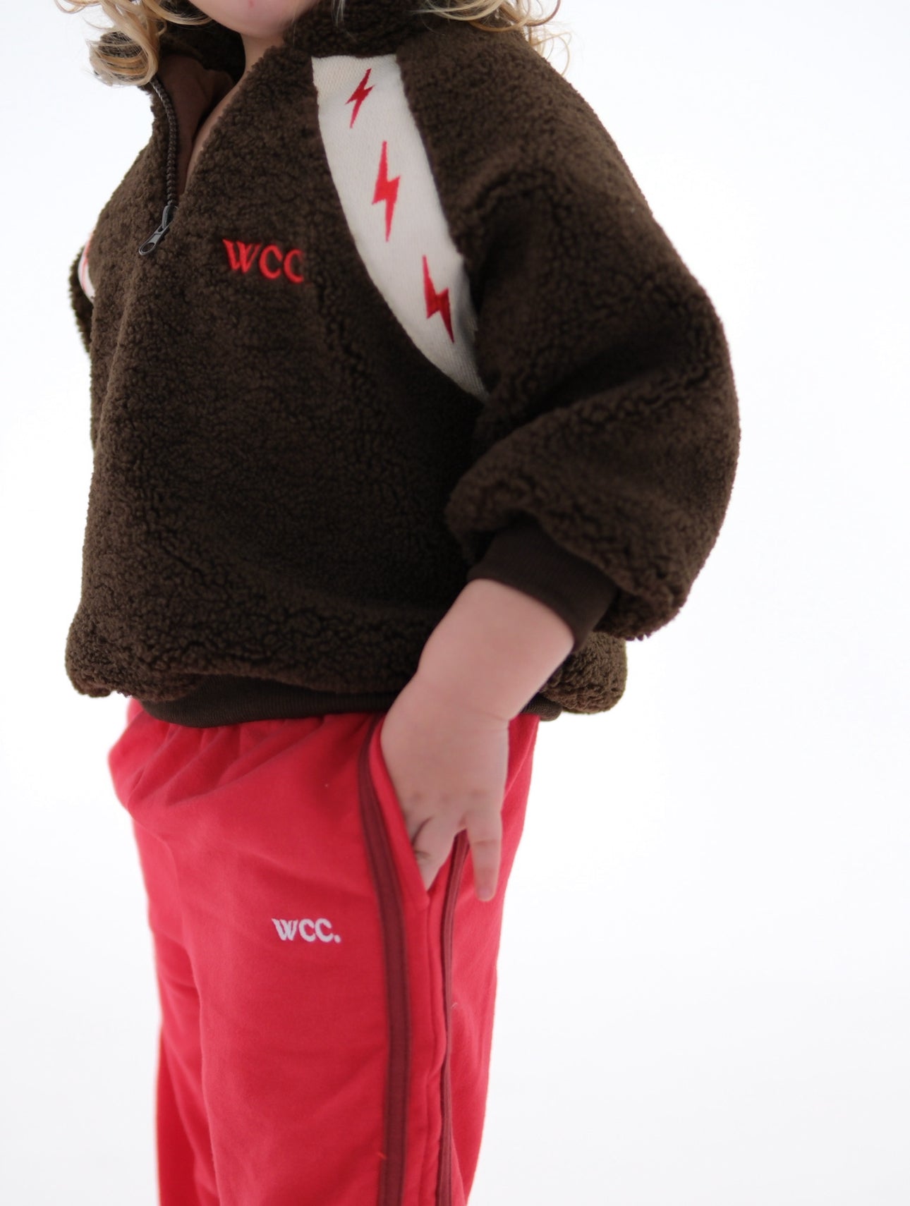 french terry racer pant