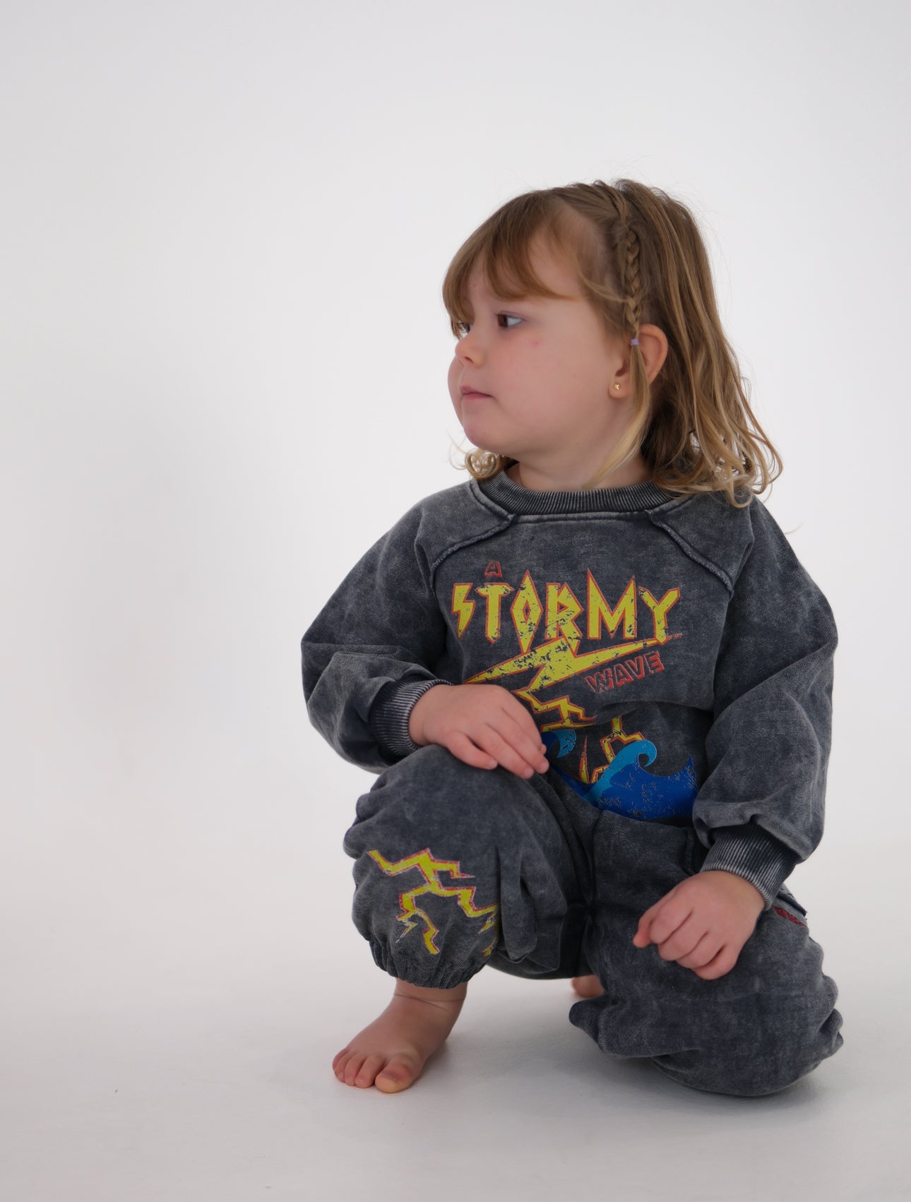 charcoal stormy acid wash jumper