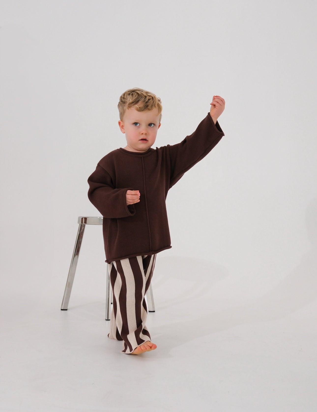 choc brown knit sweater