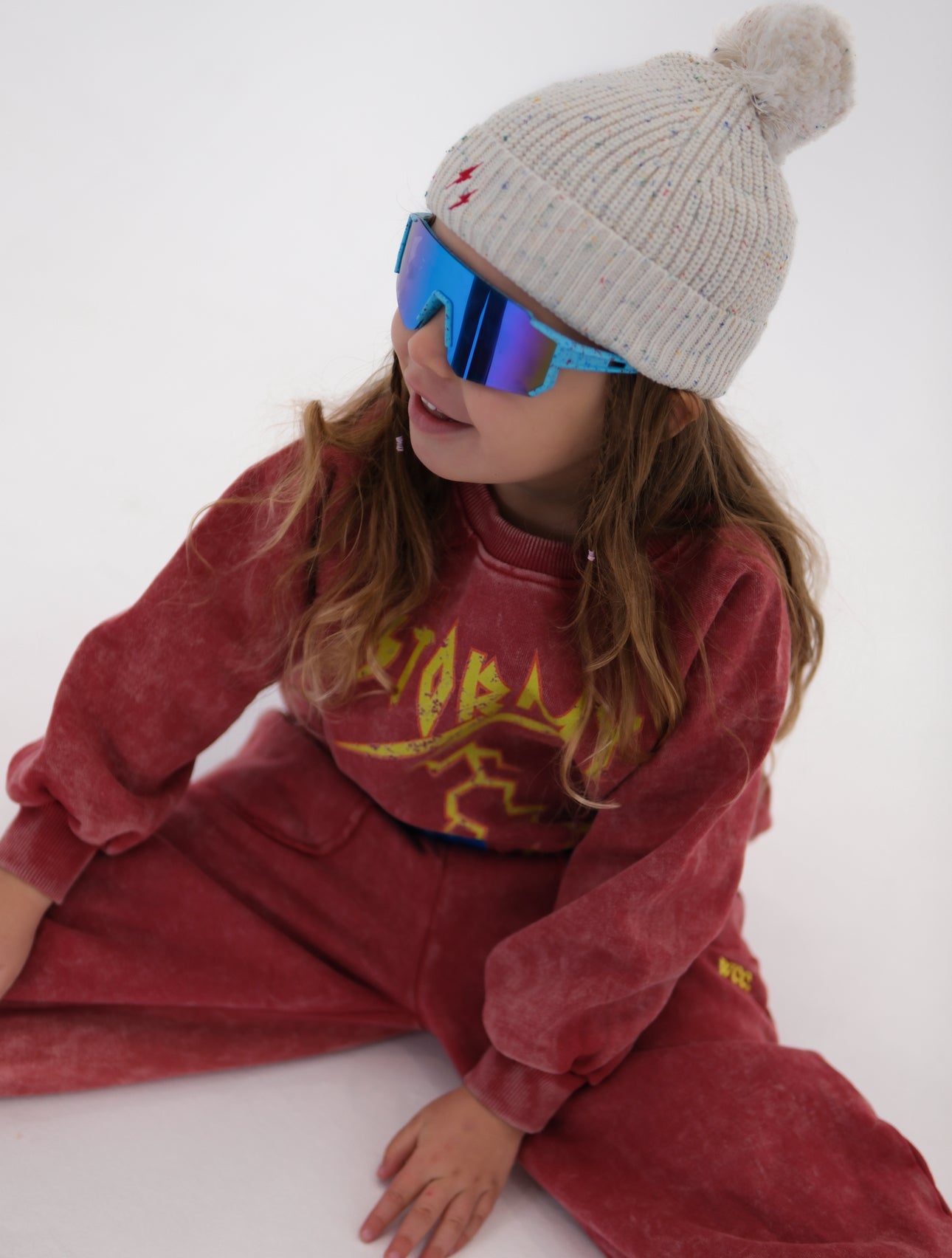 bolt beanie cream