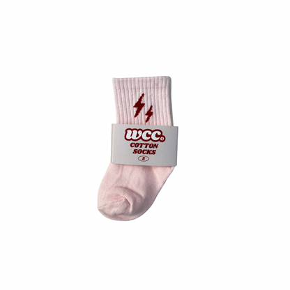 pink bolt socks