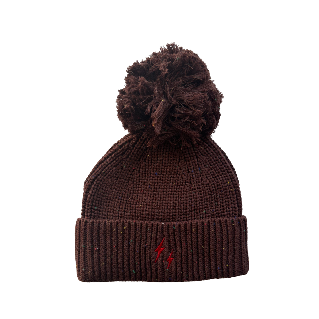 bolt beanie choc brown