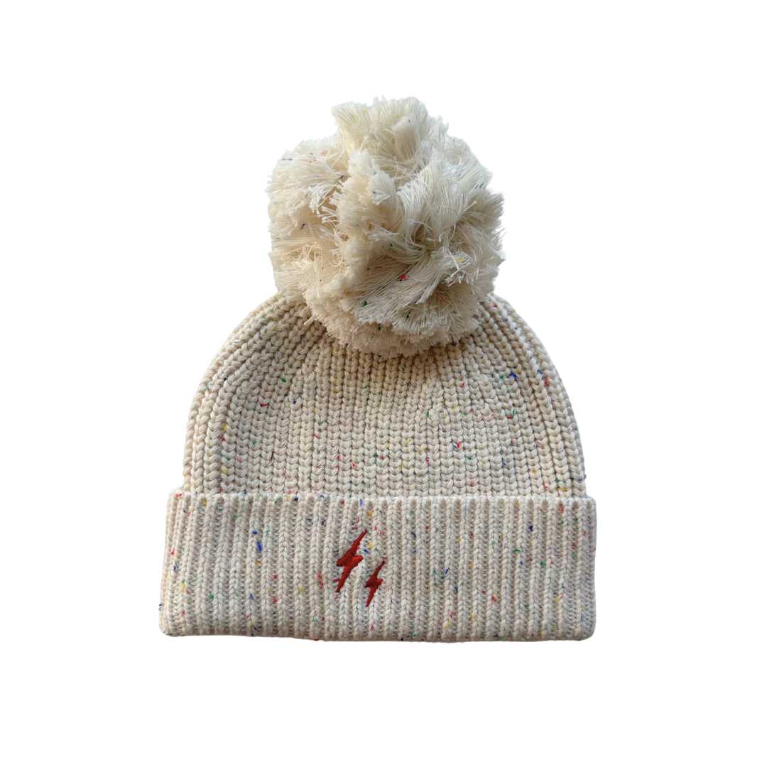 bolt beanie cream