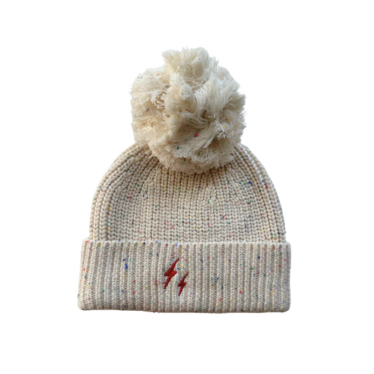 bolt beanie cream