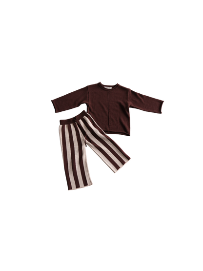 choc brown knit sweater