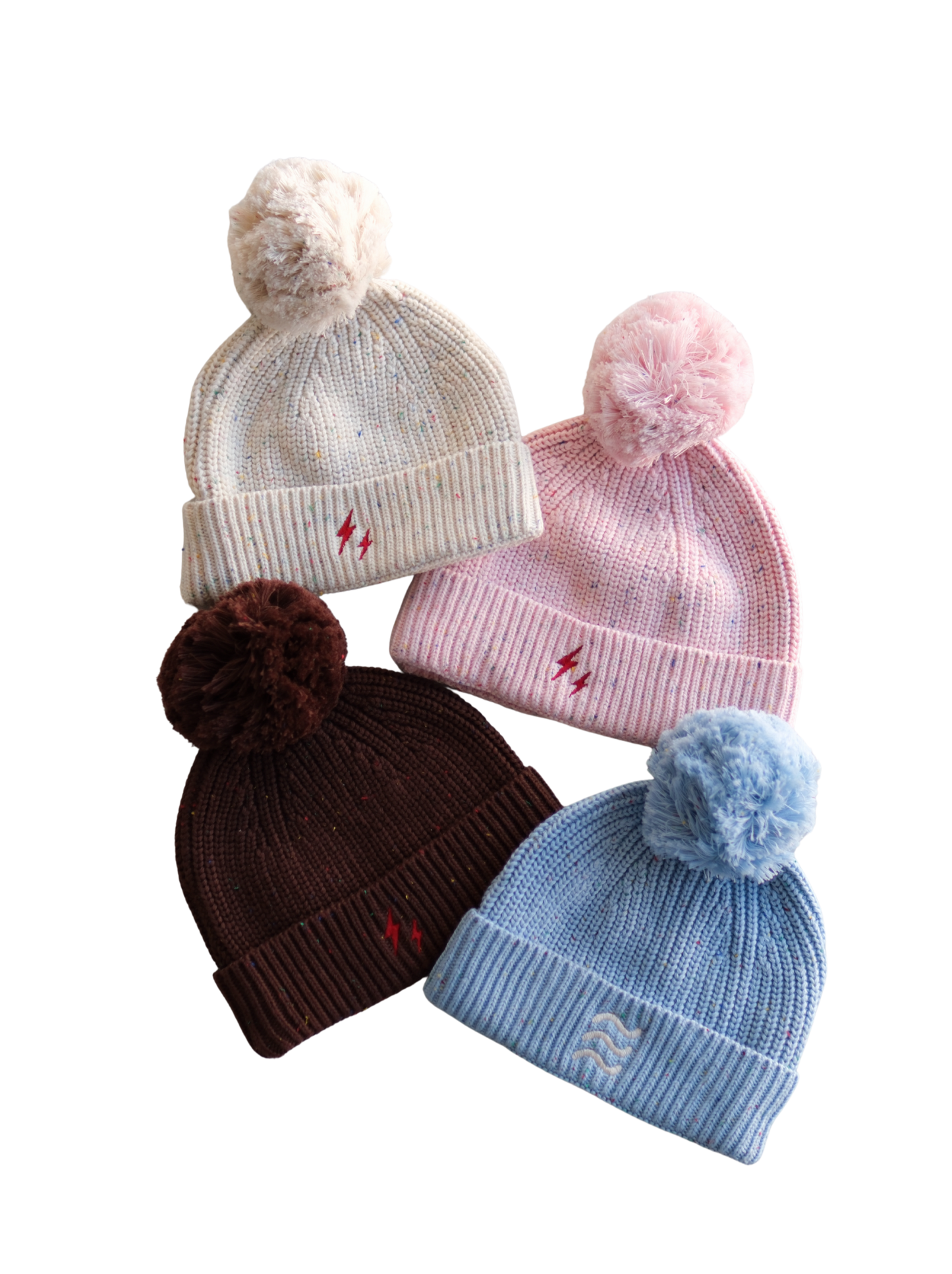 waves beanie blue