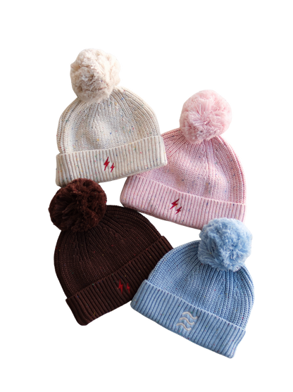 waves beanie blue