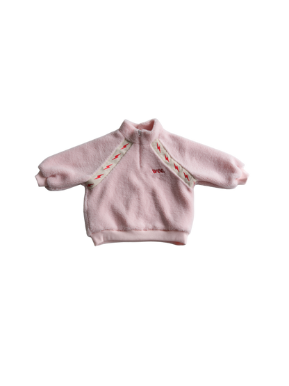 pink sherpa bolt jumper