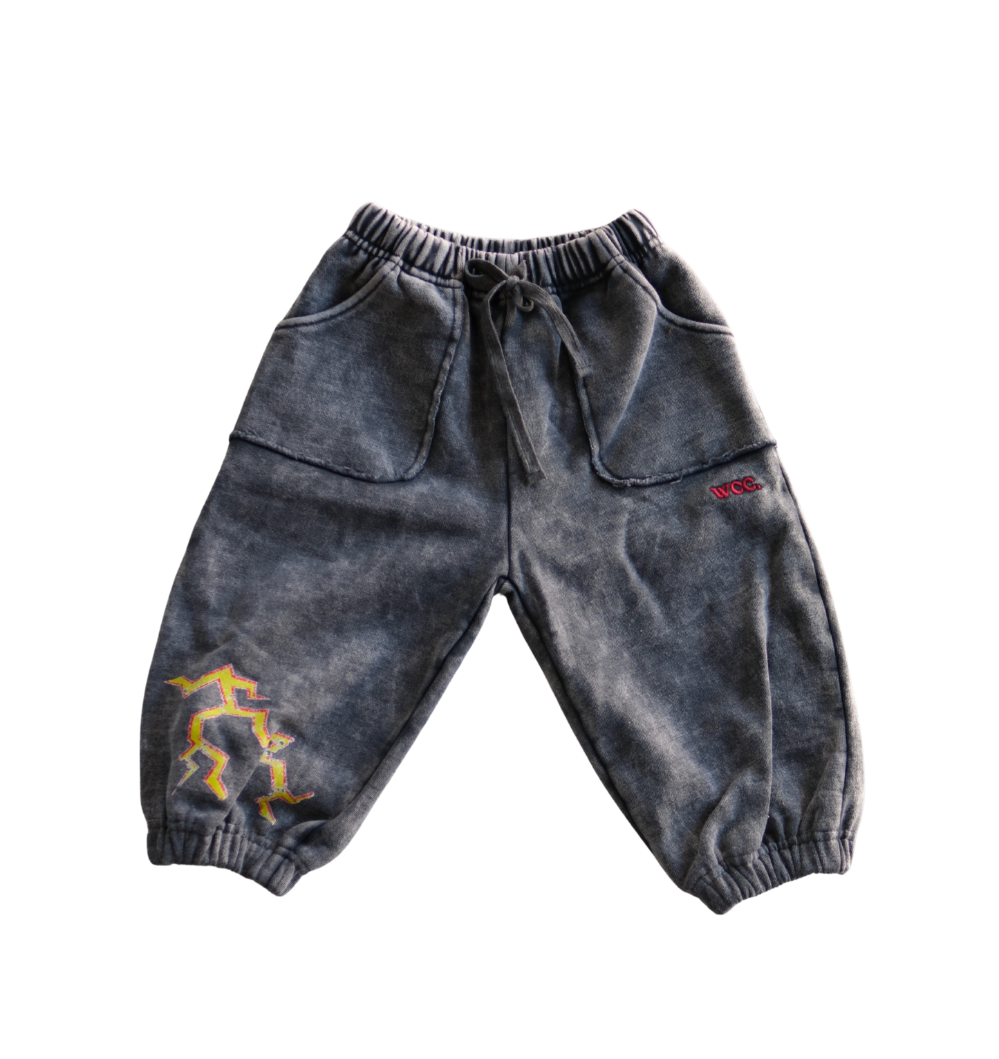 charcoal stormy acid wash pant