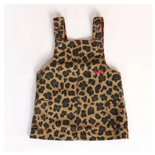 leopard denim dress