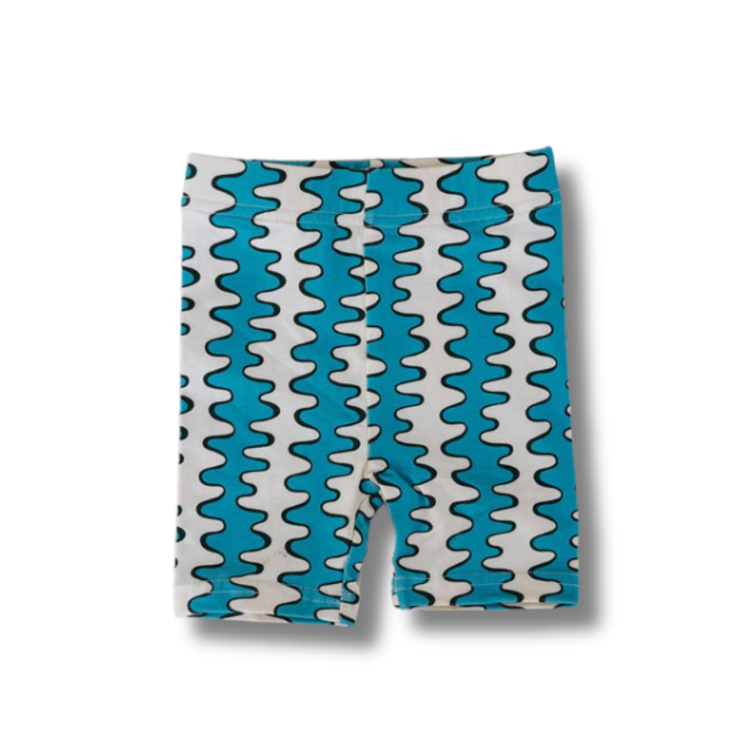serpent bike shorts - blue