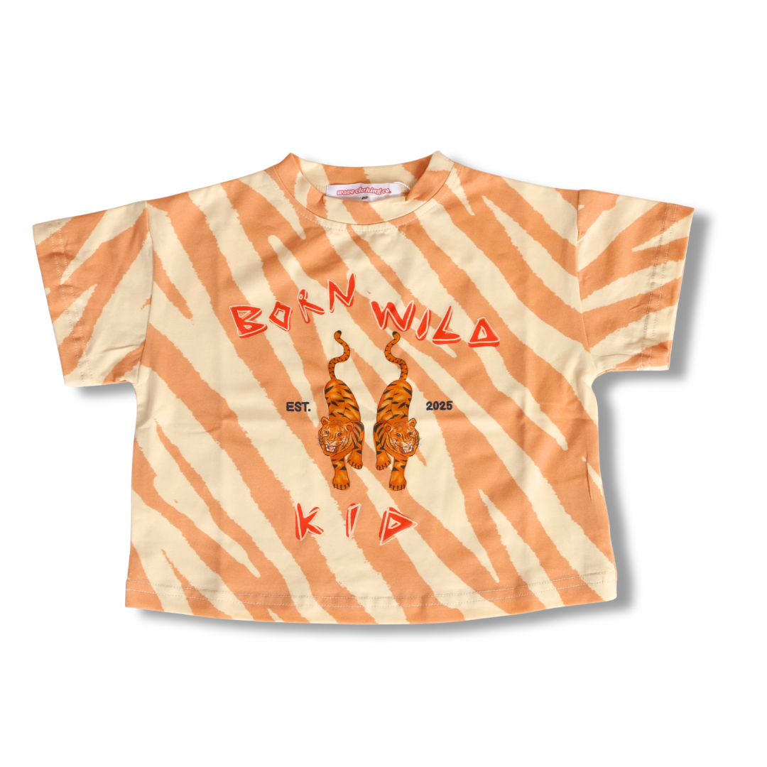 born wild kid - orange tee