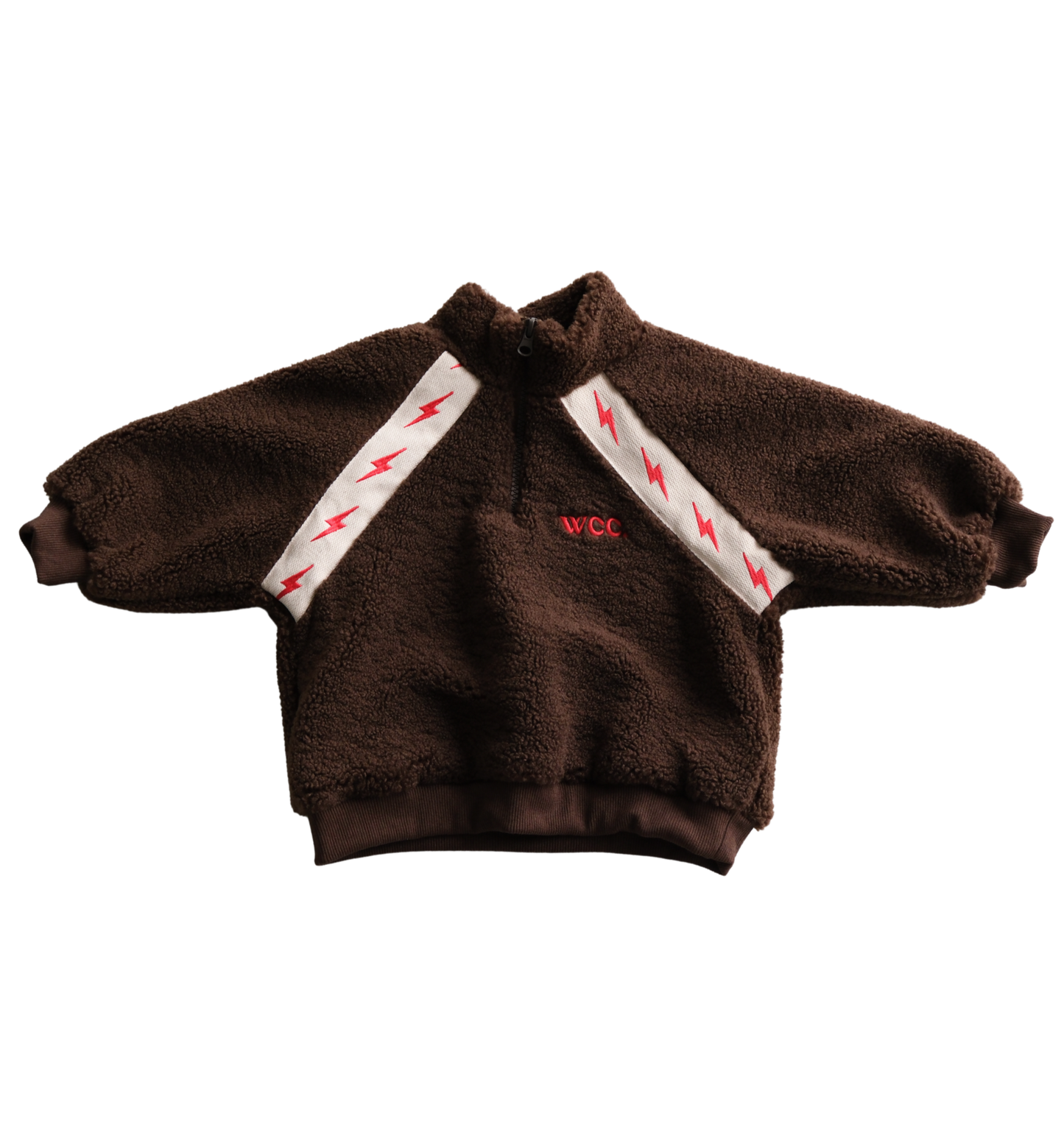 choc brown sherpa bolt jumper